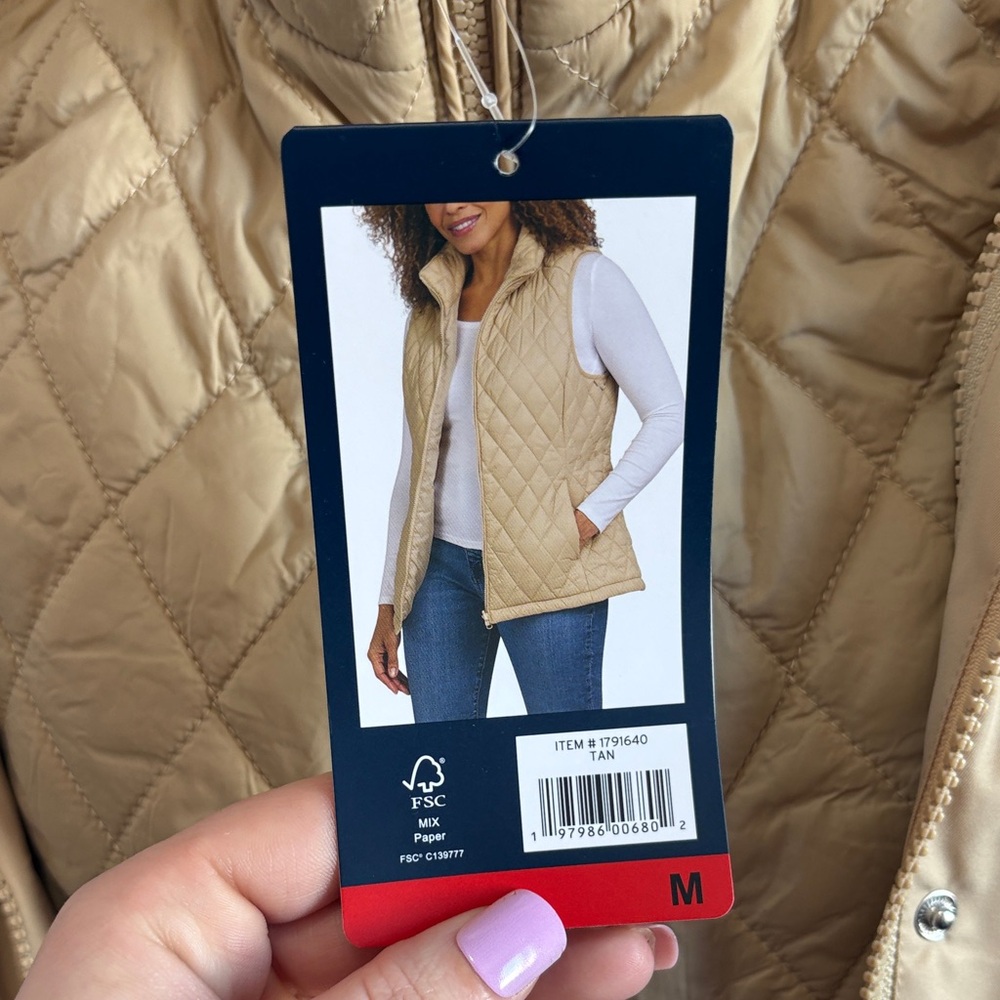 Lands' End Beige 3 in 1 Ski & Snow Jacket - Picture 10 of 13